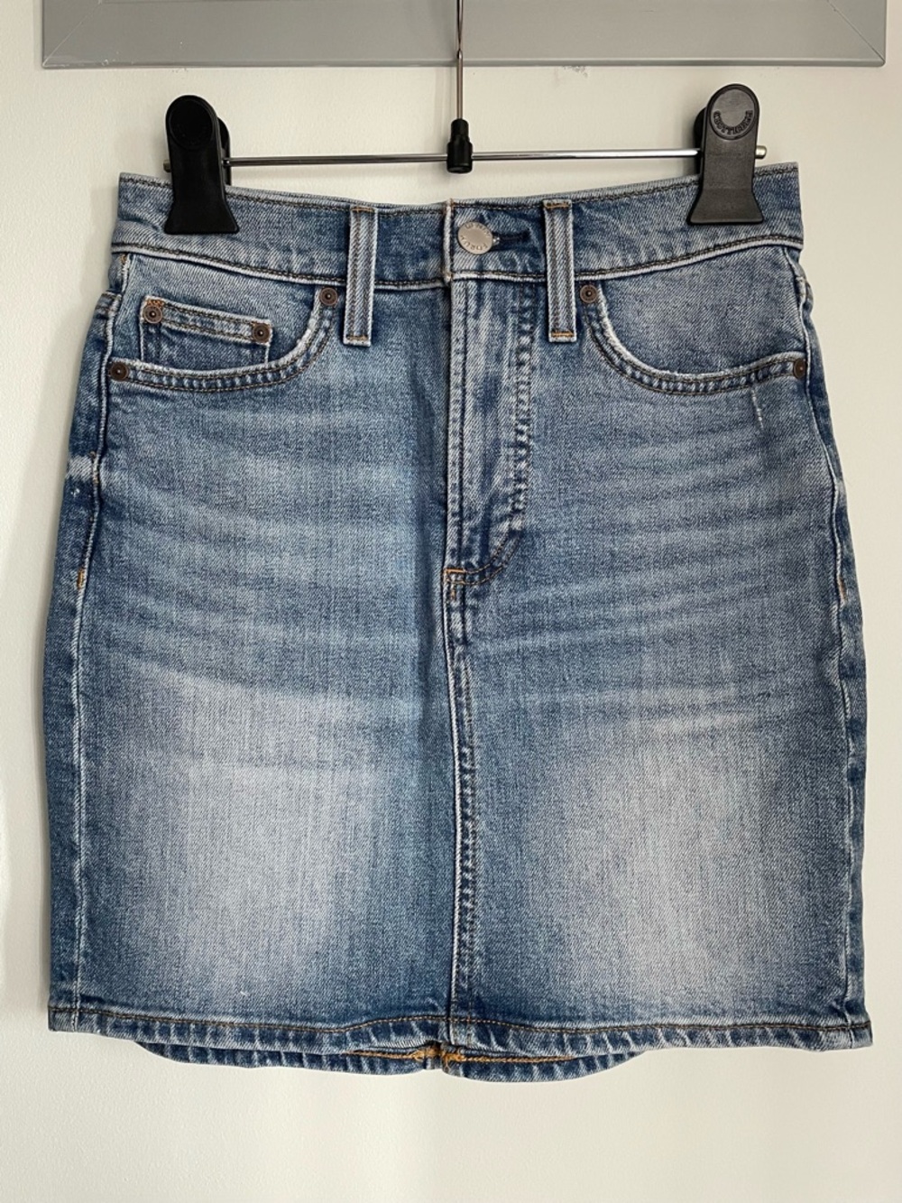 DENIM FORUM The Bella Pencil Denim Skirt